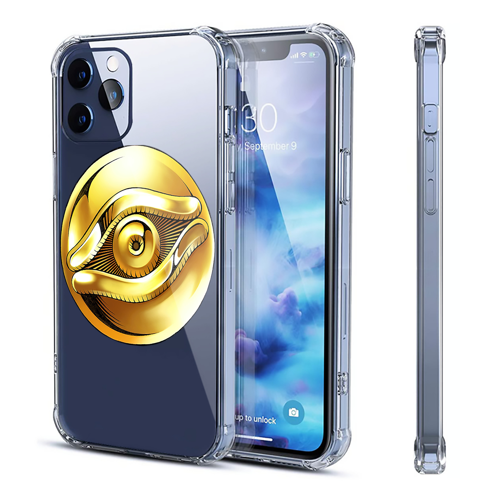 （画像用） 遊☆戯☆王 Yu-Gi-Oh! 【iPhone 12シリーズ対応】透明スマホケース（クリアソフトケース）